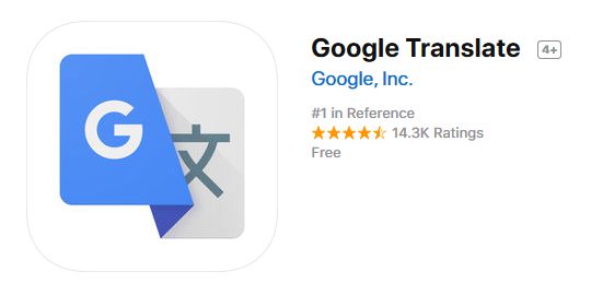 Google Translate on the App Store